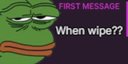 FirstTimeWipeAsker static emote for Discord, Twitch and Slack