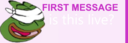 FirstTimeBlind static emote for Discord, Twitch and Slack