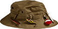 fishingBucketHat static emote for Discord, Twitch and Slack