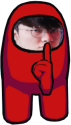 FakerofAmongUs static emote for Discord, Twitch and Slack