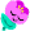 facefuchsiaflowershape emote for Discord