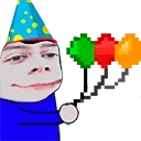 fapBirthday static emote for Discord, Twitch and Slack