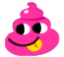 facefuchsiapoopshape emote for Discord
