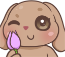 FlowerBun static emote for Discord, Twitch and Slack
