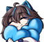 fluffy633Blueheart emote for Discord