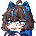 fluffy633Sadness static emote for Discord, Twitch and Slack