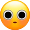 Flushed static emote for Discord, Twitch and Slack