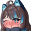 fluffy633Blush emote for Discord