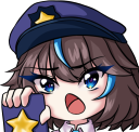 fluffy633Police static emote for Discord, Twitch and Slack