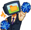 folderCheer static emote for Discord, Twitch and Slack