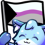 FoxxDemisexualFlag emote for Discord