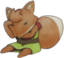 foxThink emote for Discord