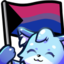FoxxDemiBisexualFlag emote for Discord