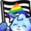 FoxxAllyFlag emote for Discord