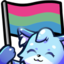 FoxxPolysexualFlag emote for Discord
