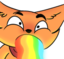 foxiPuke emote for Discord