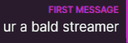 FirstTimeBaldrel static emote for Discord, Twitch and Slack