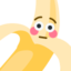 flushedBanana emote for Discord