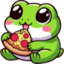FrogPizza112x112 emote for Discord
