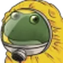 FrogeHazmat static emote for Discord, Twitch and Slack