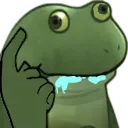 FrogeDumbSmart static emote for Discord, Twitch and Slack