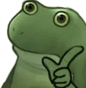 FrogeThatsRight static emote for Discord, Twitch and Slack