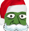 FrogoXMAS static emote for Discord, Twitch and Slack