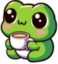 FrogCoffe112x112 emote for Discord