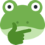 FrogThink emote for Discord