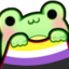 FroggieNonbinary emote for Discord