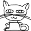 FraikicatStare emote for Discord