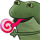 FrogeYummy static emote for Discord, Twitch and Slack