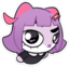 funnyvioletcat emote for Discord