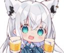 fubikiBeer static emote for Discord, Twitch and Slack