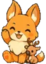 Foxcute emote for Discord