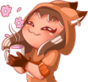FoxDrink static emote for Discord, Twitch and Slack