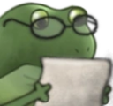 FrogeStudy static emote for Discord, Twitch and Slack