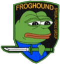 FrogHound static emote for Discord, Twitch and Slack