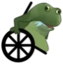 FrogeWheelchair emote for Discord