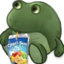 FrogeSitSip emote for Discord