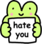 frogHate emote for Discord