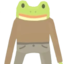 frogLookingAtYou emote for Discord