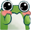 frogBlush emote for Discord