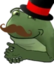 FrogeEvilBusiness emote for Discord