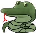 FrogeSnek static emote for Discord, Twitch and Slack