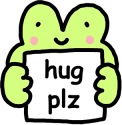 frogHugplz static emote for Discord, Twitch and Slack