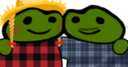Friends static emote for Discord, Twitch and Slack