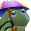 FrogeUmbrella emote for Discord