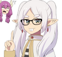 FrierenNerd static emote for Discord, Twitch and Slack
