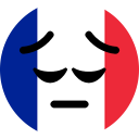 FrenchPensive static emote for Discord, Twitch and Slack